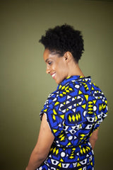 African Dress In Electric Blue - Continent Clothing