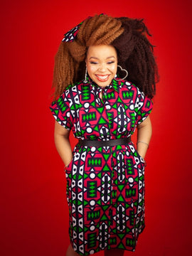 African Dress in Amazing Kente