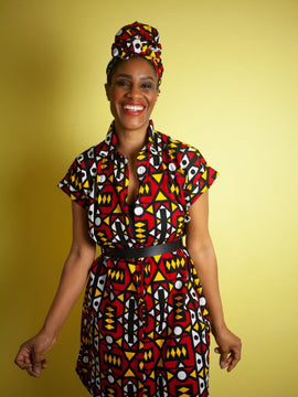 African Dress in Amazing Kente