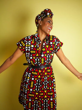 African Dress in Amazing Kente