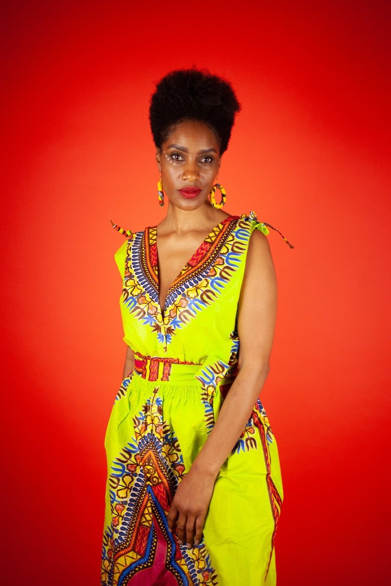 African Dress In Green Dashiki - Continent Clothing