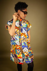 African Dress In Patchwork - Continent Clothing