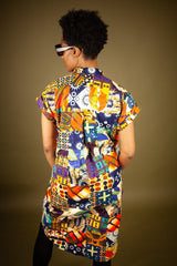 African Dress In Patchwork - Continent Clothing