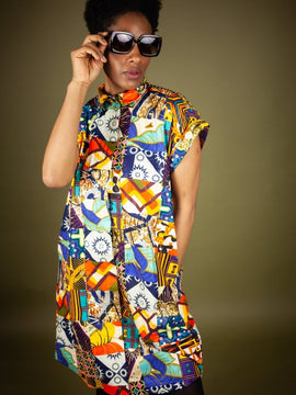 African Dress In Patchwork