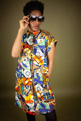 African Dress In Patchwork - Continent Clothing
