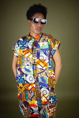 African Dress In Patchwork - Continent Clothing