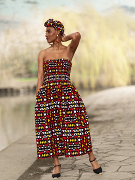 Abito africano in incredibile Kente