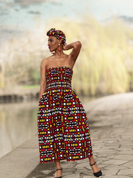 Abito africano in incredibile Kente