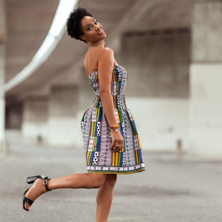 African Dress in Amazing Kente