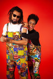 African Dungarees In Crazy Patchwork - Continent Clothing
