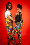African Dungarees In Crazy Patchwork - Continent Clothing