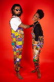 African Dungarees In Crazy Patchwork - Continent Clothing