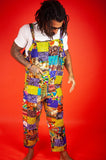 African Dungarees In Crazy Patchwork - Continent Clothing