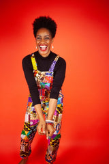 African Dungarees In Unique Patchwork - Continent Clothing