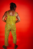 African Dungarees in Yellow Optical - Continent Clothing