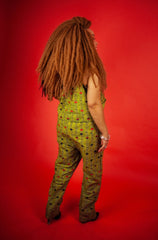 African Dungarees in Yellow Optical - Continent Clothing