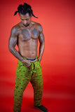 African Dungarees in Yellow Optical - Continent Clothing