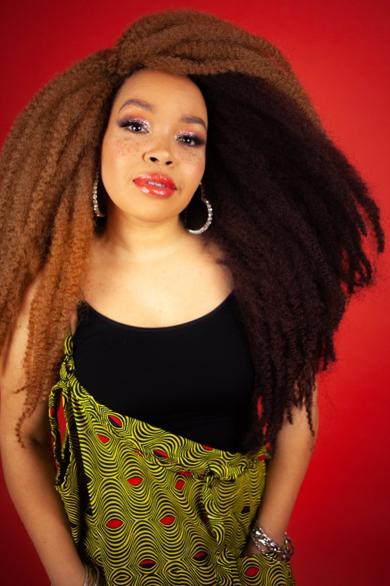 African Dungarees in Yellow Optical - Continent Clothing