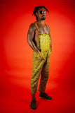 African Dungarees in Yellow Optical - Continent Clothing