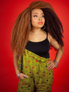Salopette Patchwork, Salopette Africana con Stampa Ankara - Abbigliamento Festival