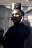 African Face Mask in Red Ankara - Continent Clothing
