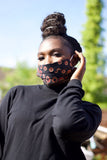 African Face Mask in Red Ankara - Continent Clothing