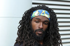 African Headband in Purple Ankara - Continent Clothing