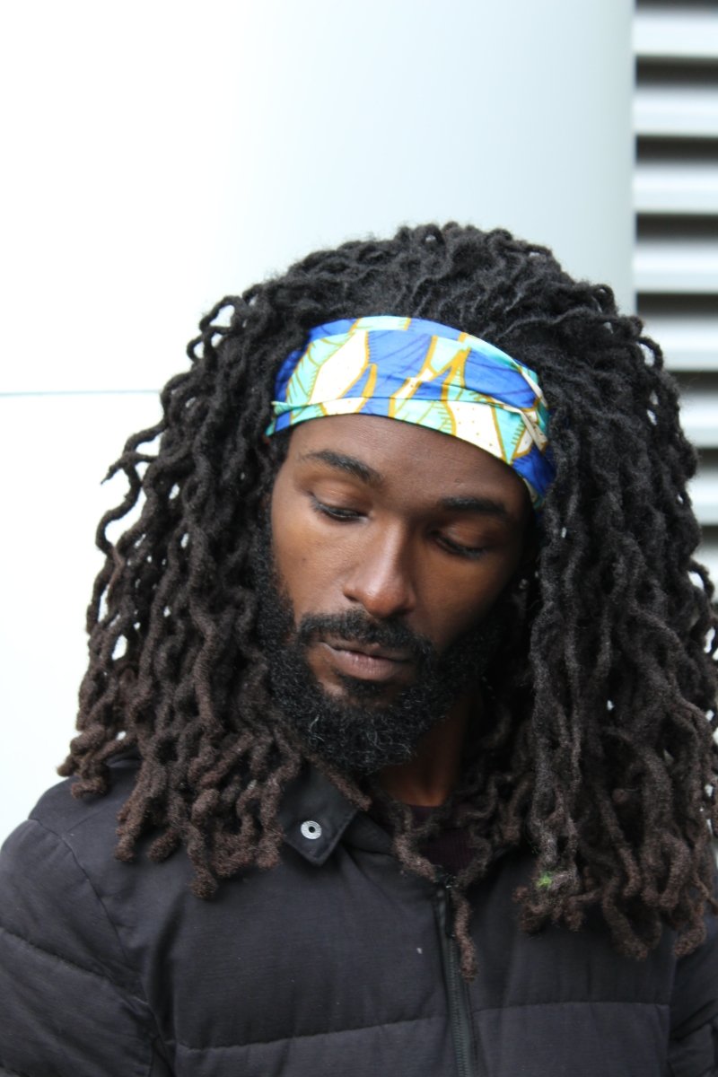 African Headband in Purple Ankara - Continent Clothing
