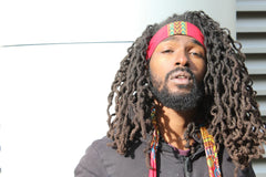 African Headband in Red Dashiki - Continent Clothing