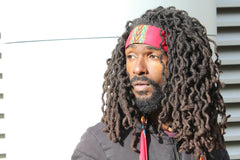 African Headband in Red Dashiki - Continent Clothing
