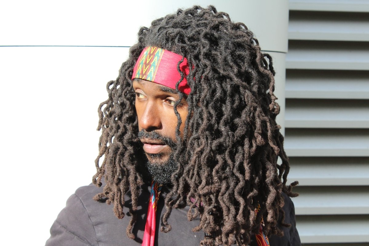 African Headband in Red Dashiki - Continent Clothing