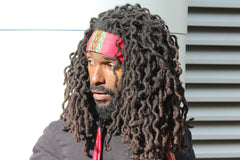 African Headband in Red Dashiki - Continent Clothing