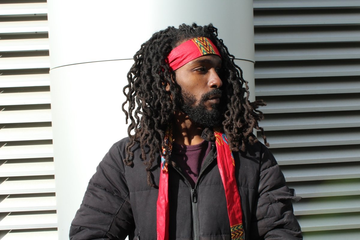African Headband in Red Dashiki - Continent Clothing