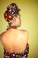 African Headwrap In Electric Red - The Continent Clothing