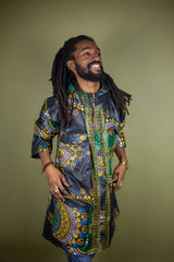 African Hooded Jacket In Dashiki - Continent Clothing