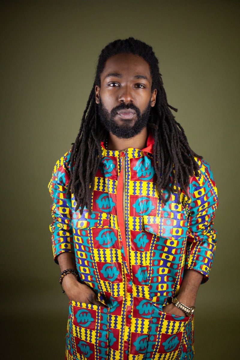 African Hooded Jacket In Kente - Continent Clothing