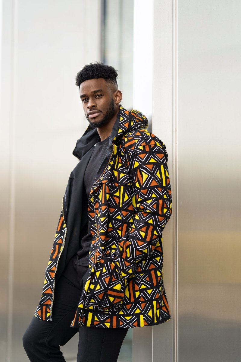 African Hoodie In Mud Cloth - The Continent Clothing