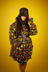 African Jacket In Earthy Tones Mud Cloth - The Continent Clothing