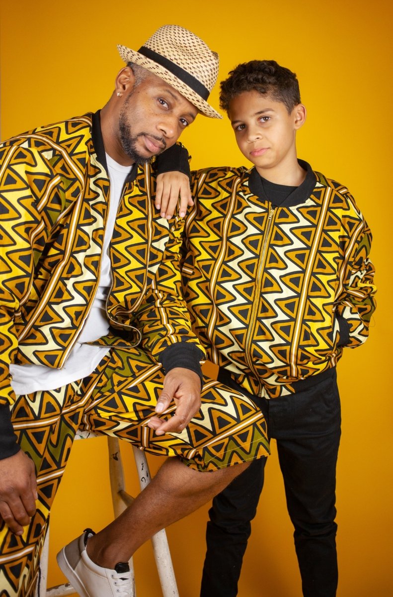 African Jacket In Mud Cloth - Continent Clothing