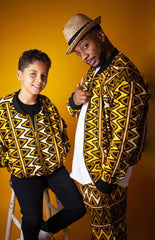 African Jacket In Mud Cloth - Continent Clothing