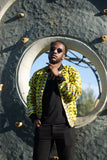 African Jacket In Yellow Ankara Print - Continent Clothing