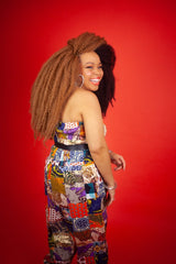 African Jumpsuit in Crazy Patchwork - Continent Clothing