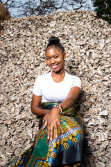 African Maxi Skirt In Black - The Continent Clothing
