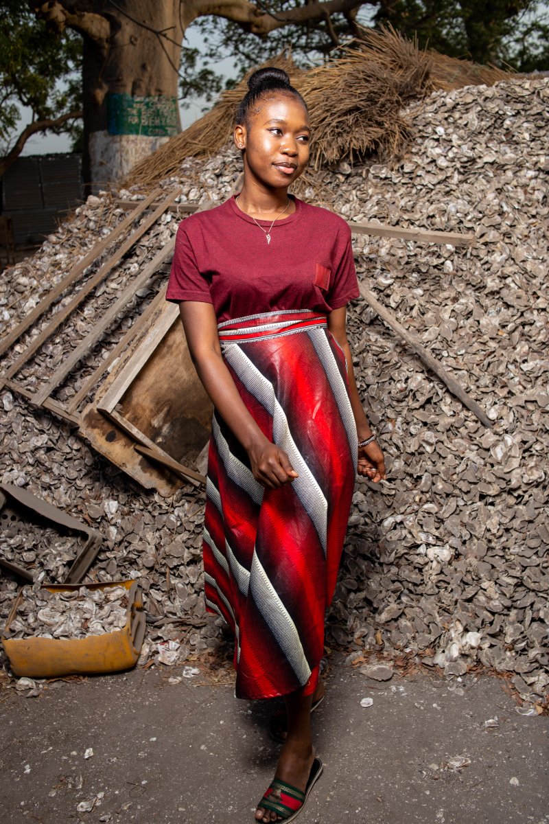 African Maxi Skirt In Red - The Continent Clothing