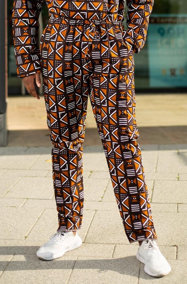 African Pants In Amazing Mud Cloth - Continent Clothing