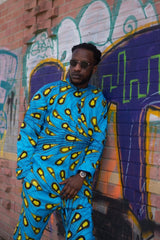 African Pants In Brilliant Blue Ankara Print - Continent Clothing