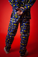 African Pants In Electric Blue Samakaka - Continent Clothing