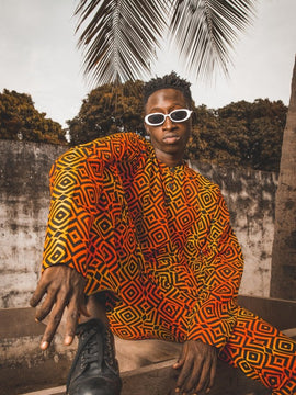 Pantaloni africani in incredibile Kente Stampa