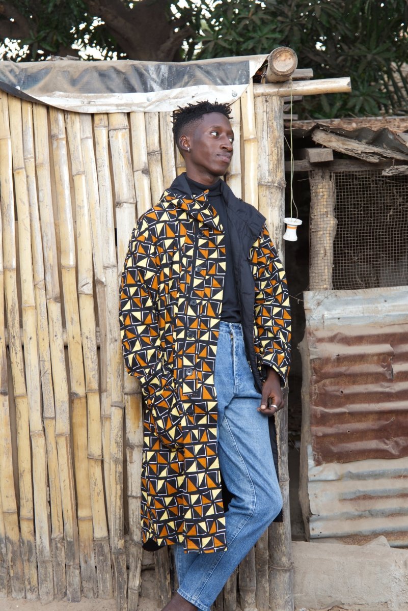 African Winter Coat In Mud Cloth / African Parka Made In Africa– The  Continent Clothing