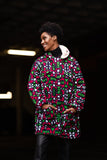 African Parka In Electric Pink Samakaka - Continent Clothing